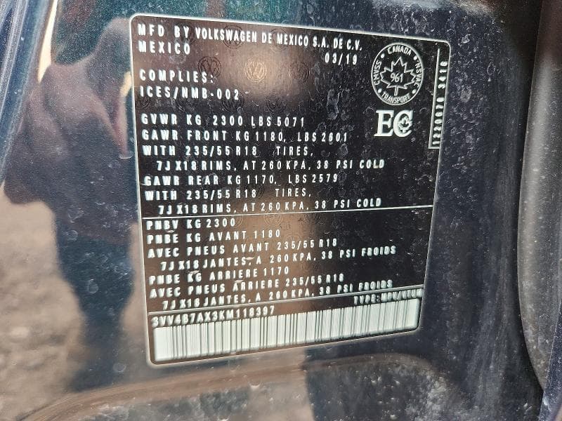 2019 VOLKSWAGEN TIGUAN SEL PREMIUM 13