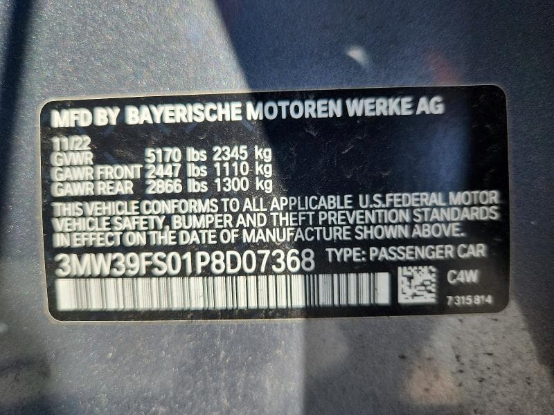 2023 BMW 330XE 12