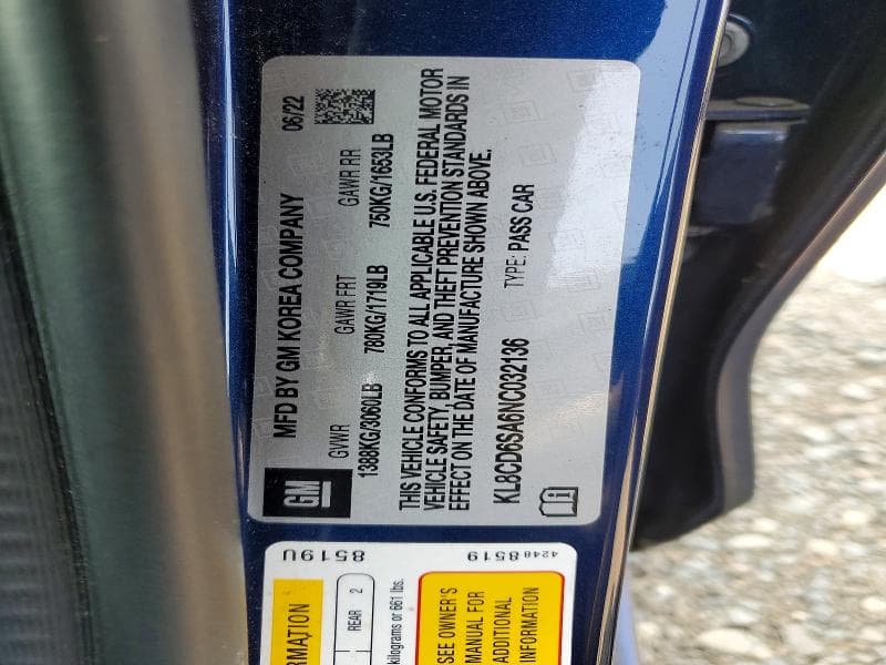 2022 CHEVROLET SPARK 1LT 14