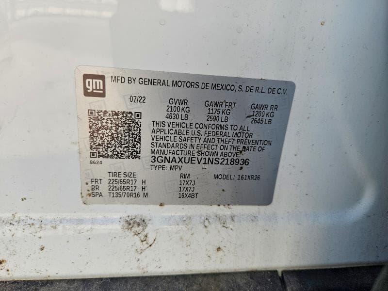 2022 CHEVROLET EQUINOX LT 14