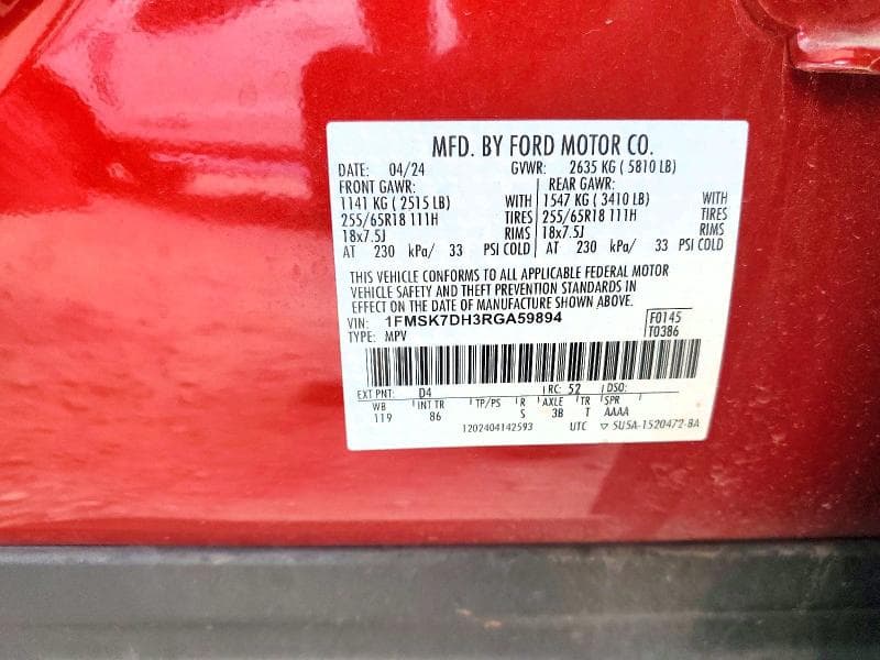2024 FORD EXPLORER XLT 13