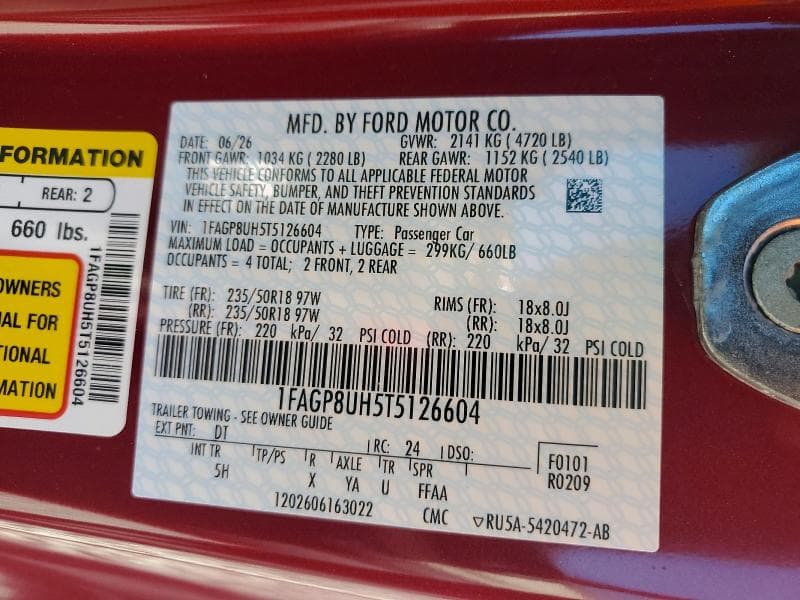 2026 FORD MUSTANG BASE 13
