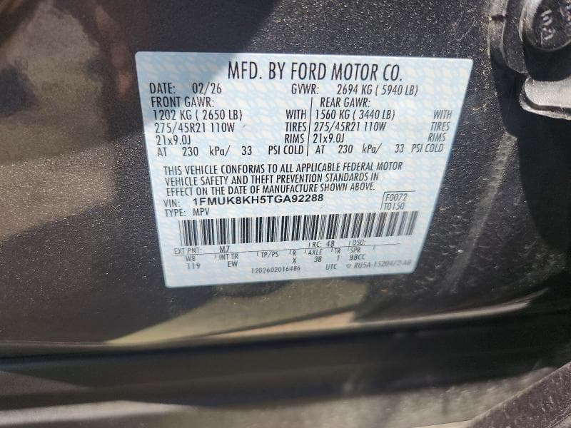 2026 FORD EXPLORER ST-LINE 12