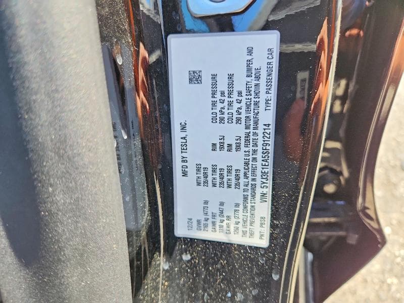 2025 TESLA MODEL 3 12