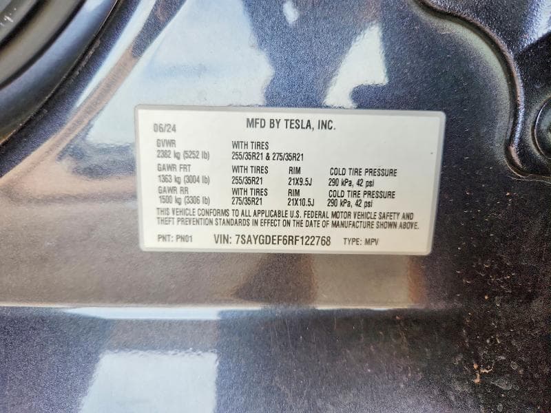 2024 TESLA MODEL Y 13