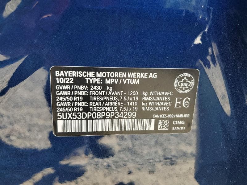 2023 BMW X3 XDRIVE30I 14