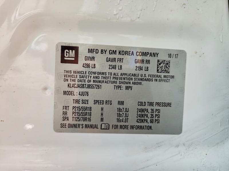 2018 BUICK ENCORE PREFERRED 12