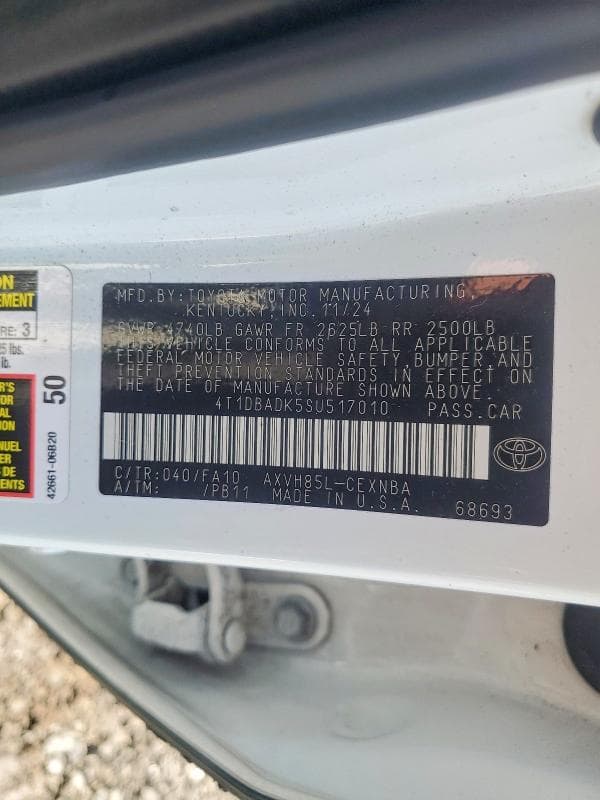2025 TOYOTA CAMRY LE 12