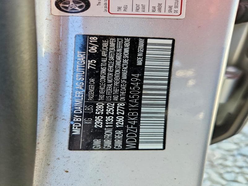 2019 MERCEDES-BENZ E 300 4MATIC 300 4MATIC 12