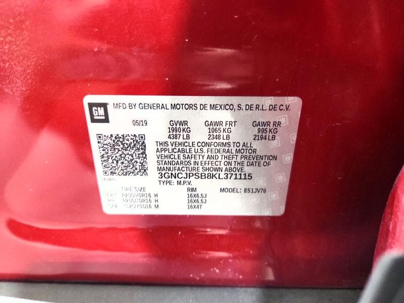 2019 CHEVROLET TRAX 1LT 13