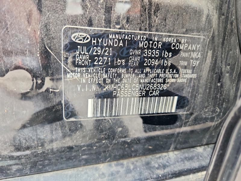2022 HYUNDAI IONIQ BLUE 12
