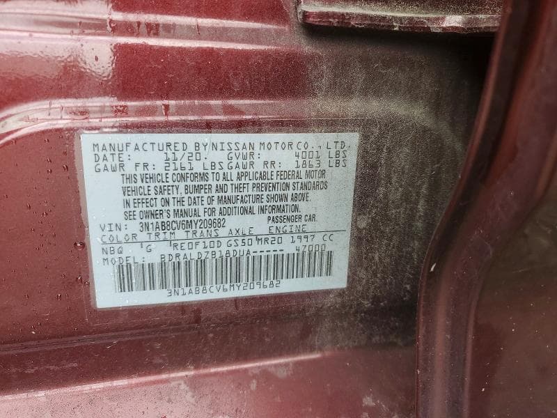 2021 NISSAN SENTRA SV 12