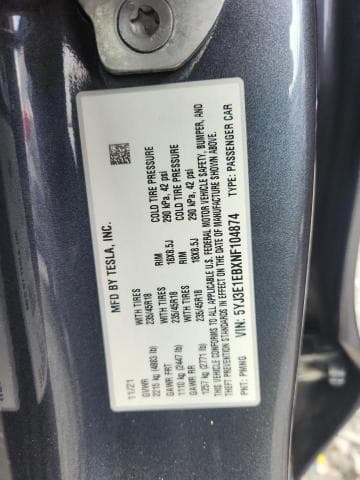 2022 TESLA MODEL 3 12