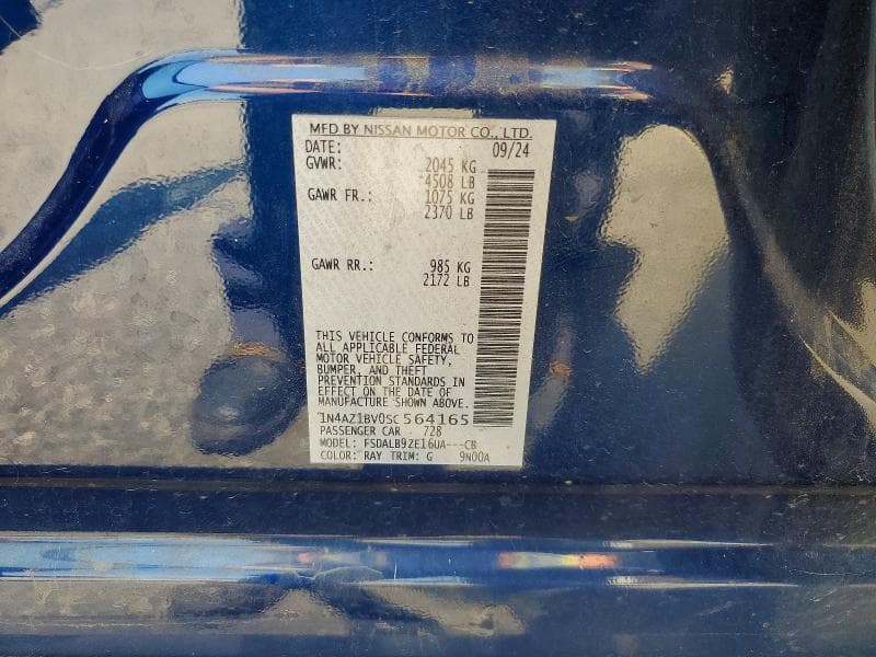 2025 NISSAN LEAF S 13