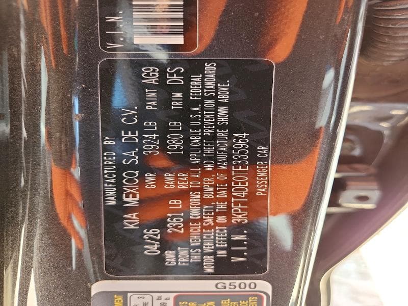 2026 KIA K4 LXS 12