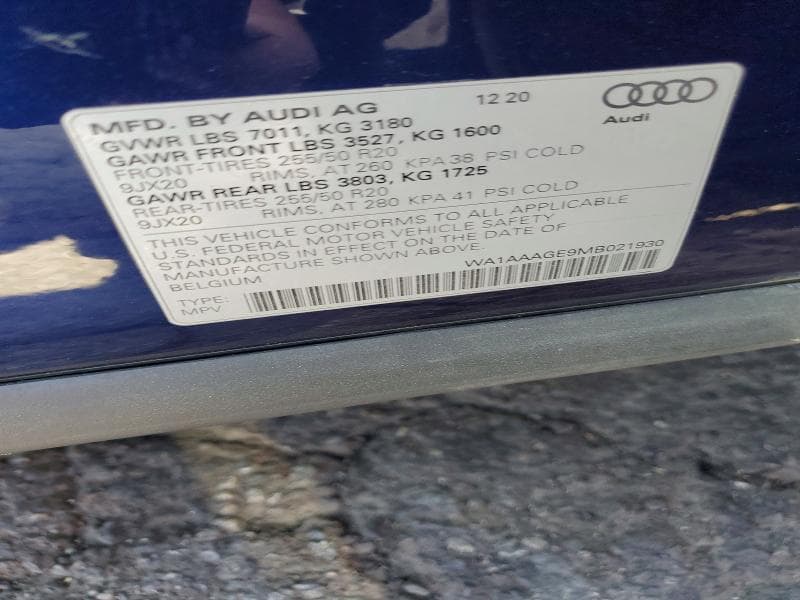 2021 AUDI E-TRON PREMIUM 14