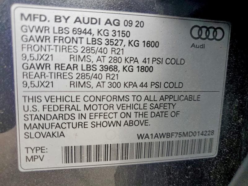 2021 AUDI SQ7 PREMIUM PLUS 13