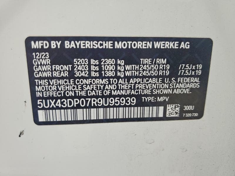 2024 BMW X3 SDRIVE30I 13
