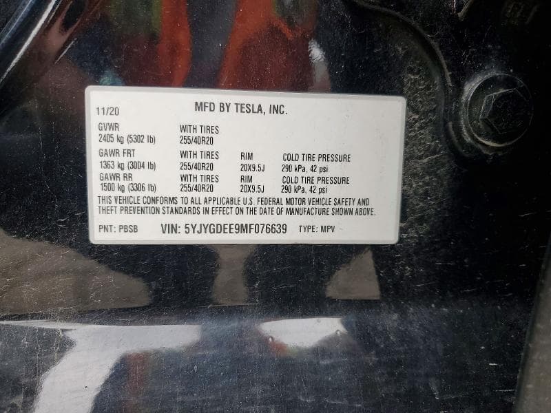 2021 TESLA MODEL Y 12