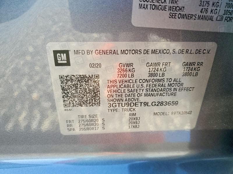 2020 GMC SIERRA K1500 SLT 12