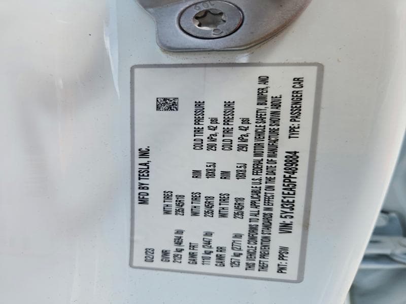 2023 TESLA MODEL 3 12