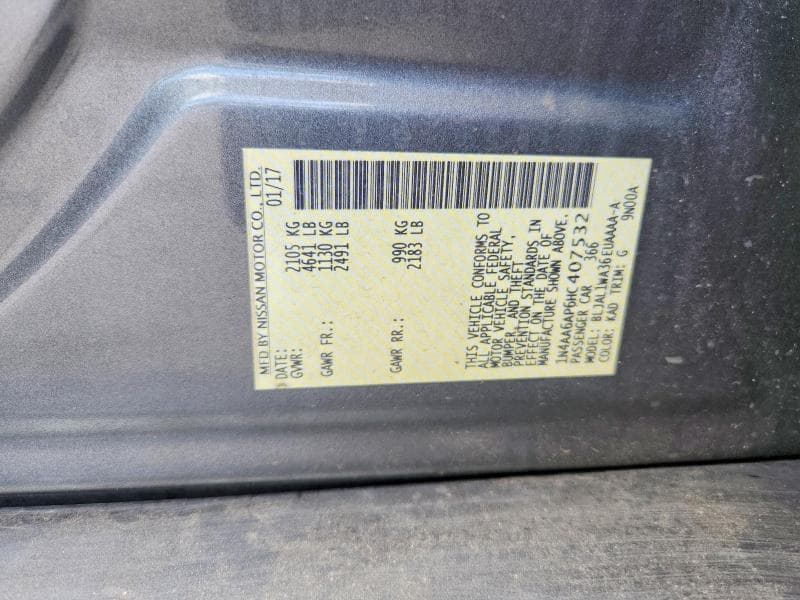 2017 NISSAN MAXIMA 3.5 SR 12
