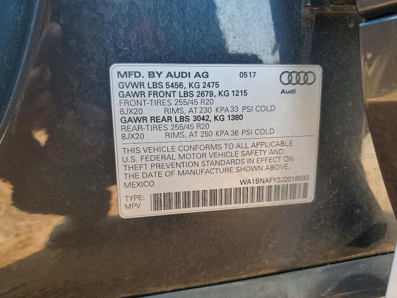 2018 AUDI Q5 PREMIUM PLUS 13