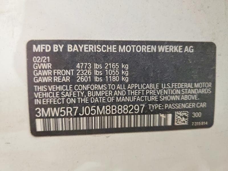 2021 BMW 32XI 13