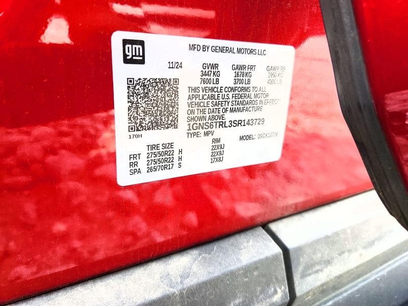 2025 CHEVROLET TAHOE K1500 HIGH COUNTRY 14
