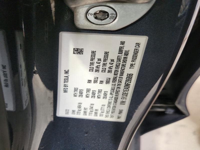 2022 TESLA MODEL 3 12