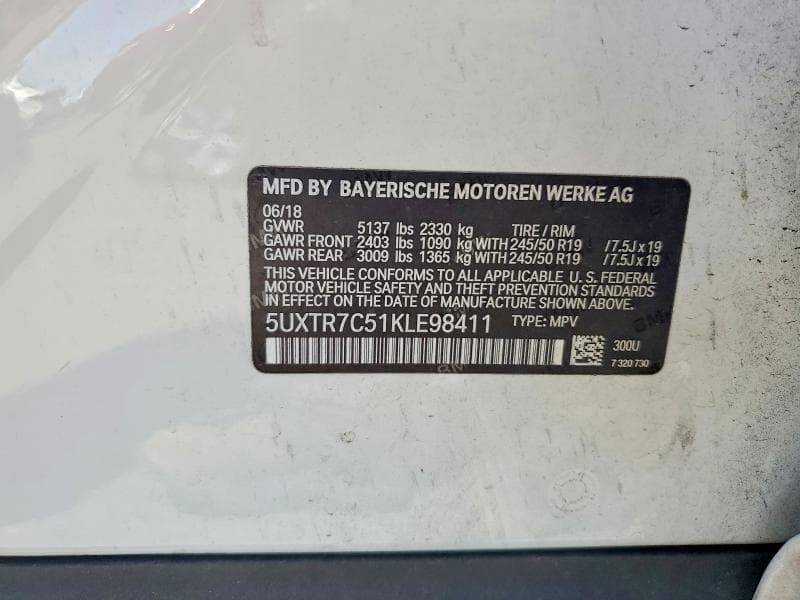 2019 BMW X3 SDRIVE30I 13