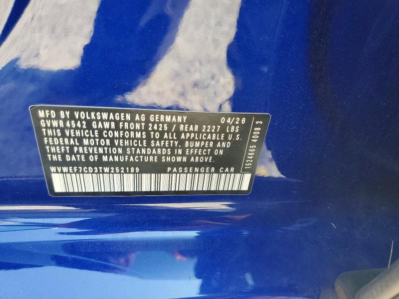 2026 VOLKSWAGEN GOLF R 12