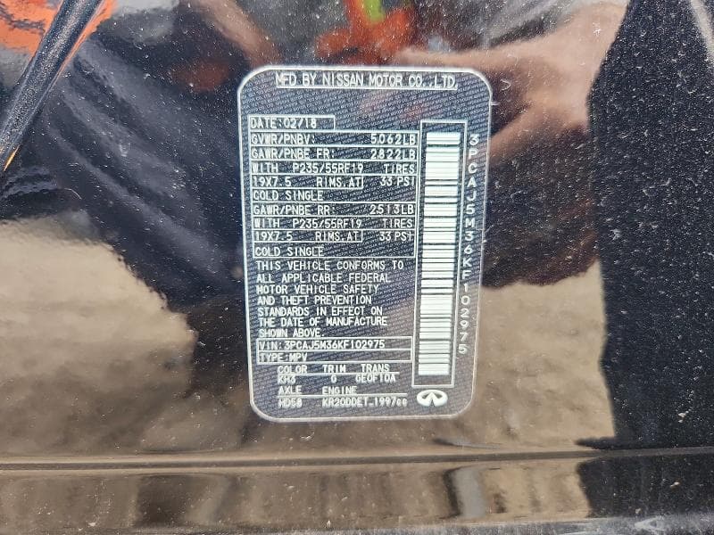 2019 INFINITI QX50 ESSENTIAL 13
