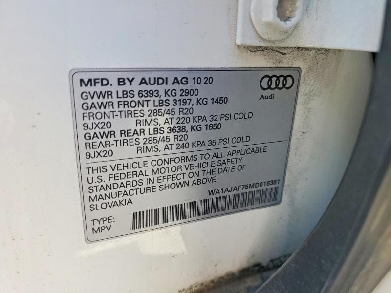 2021 AUDI Q7 PREMIUM 13