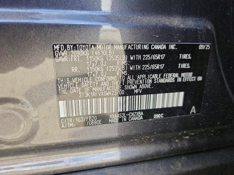 2025 TOYOTA RAV4 LE 13