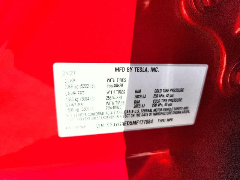 2021 TESLA MODEL Y 12