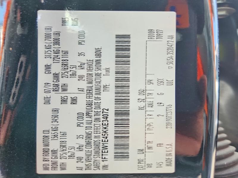2019 FORD F150 SUPERCREW 13
