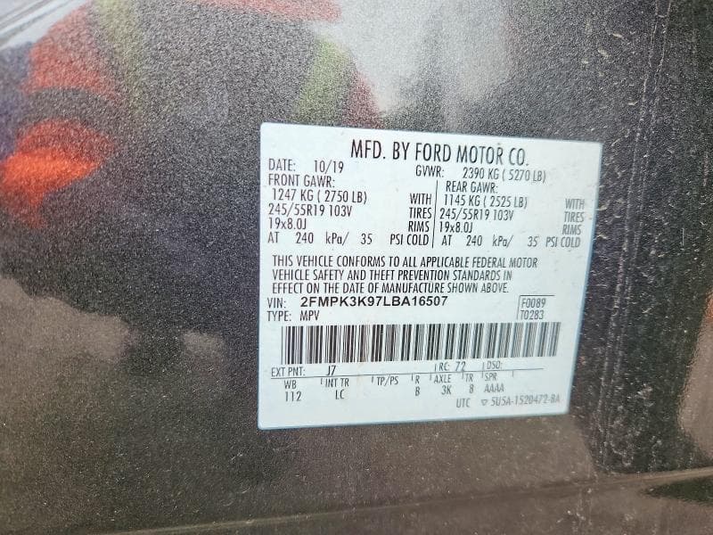 2020 FORD EDGE TITANIUM 14