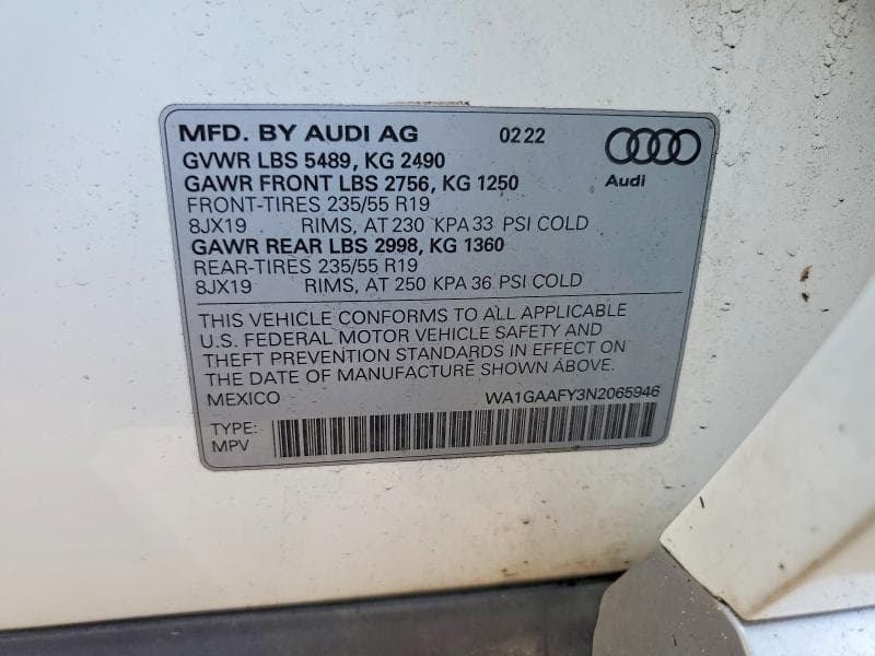 2022 AUDI Q5 PREMIUM 45 13