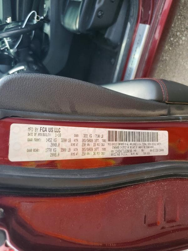 2018 DODGE DURANGO R 12