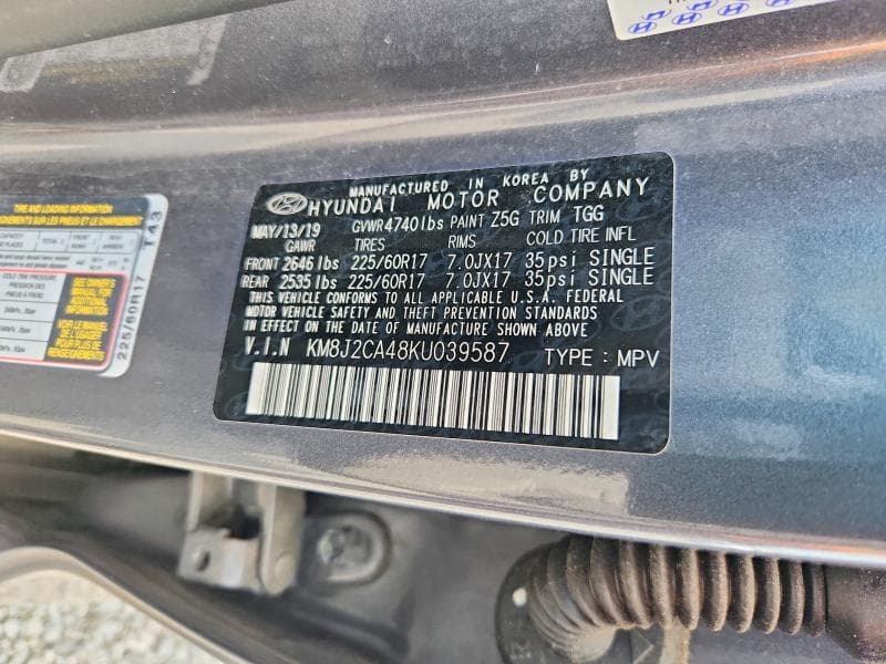 2019 HYUNDAI TUCSON SE 13