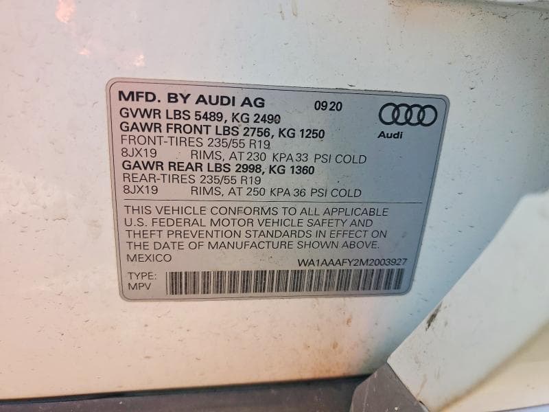 2021 AUDI Q5 PREMIUM 12