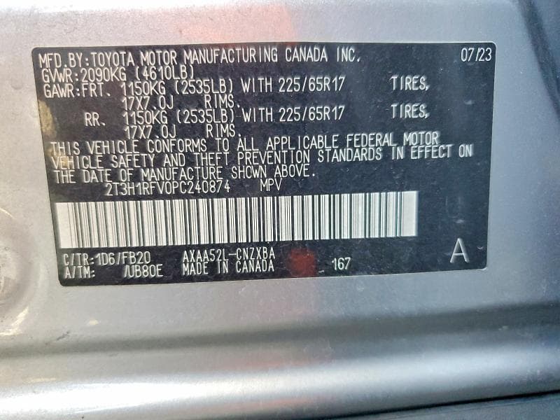2023 TOYOTA RAV4 LE 13