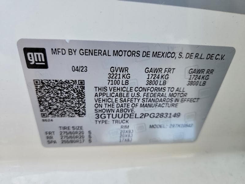 2023 GMC SIERRA K1500 SLT 12