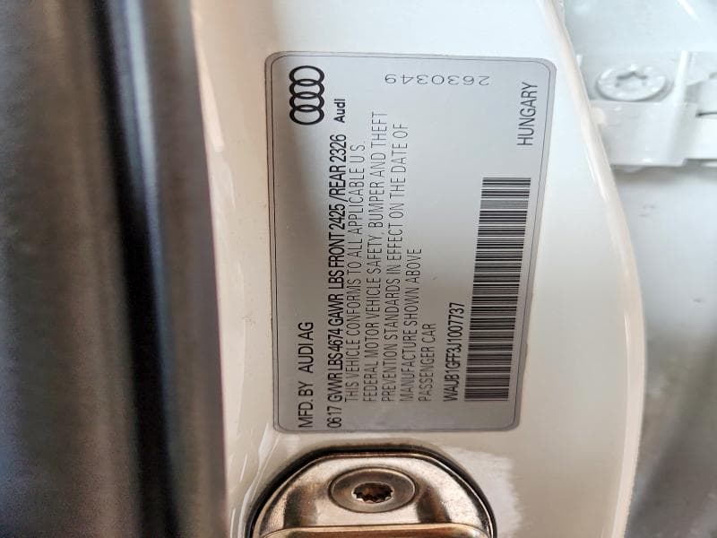 2018 AUDI S3 PREMIUM PLUS 12