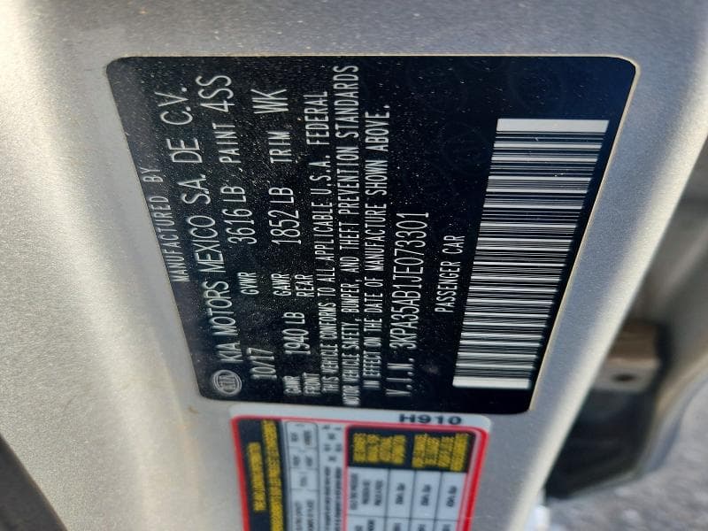 2018 KIA RIO EX 12