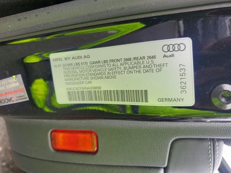 2022 AUDI S5 PREMIUM PLUS 12