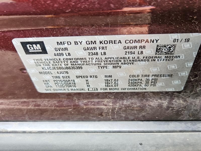 2018 BUICK ENCORE PREFERRED 12