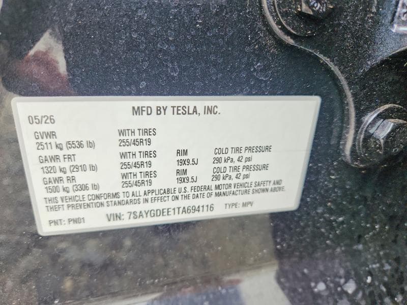 2026 TESLA MODEL Y 13