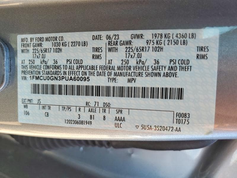 2023 FORD ESCAPE ACTIVE 13